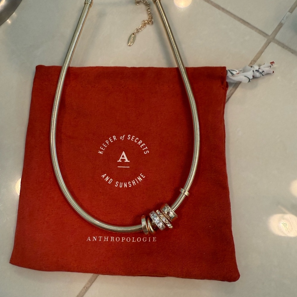 Anthropologie gold necklace